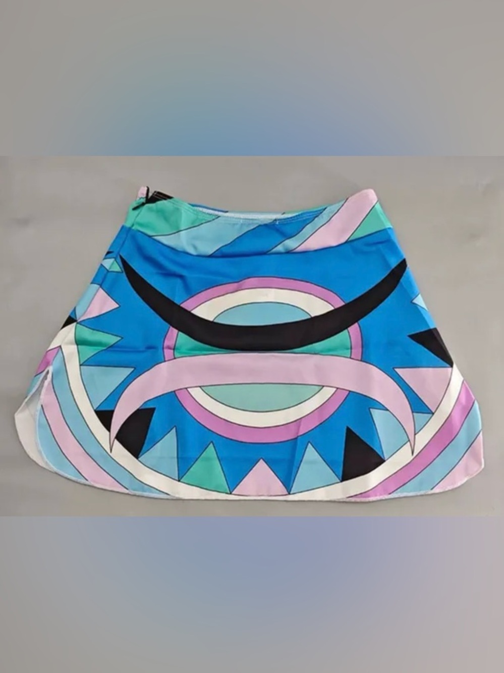 Geometric Swim Skirt - Pucci print